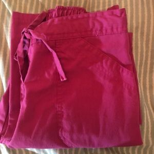 Cherokee Pink Small Scrub Bottoms